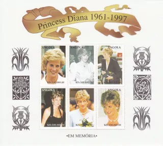 Angola známky, Princezna Diana